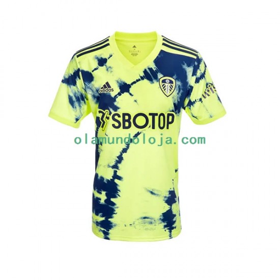 Camisola Leeds United Homem Equipamento Segundo 2022-2023 Manga Curta